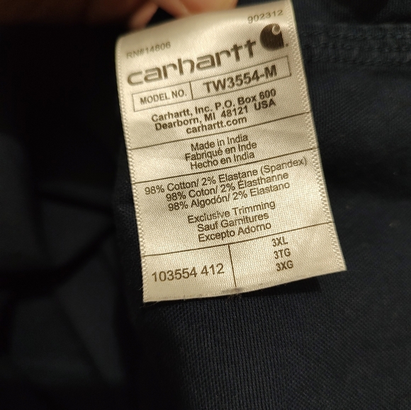Carhartt Men's Button Down Shirt, Size 3X (rack 1) - Picture 6 of 7